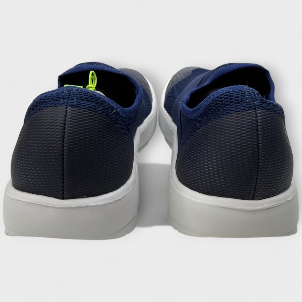 OOFOS OOmg Mesh Low Men’s Trainer Navy/White Slip‑On Comfort Recovery Size 11.5 - Picture 5 of 10